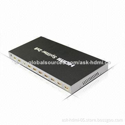 HDMI Splitter, 2x8, 2 Input HDMI to 8 HDMI Output, HDTV, V1.3 and 1080P